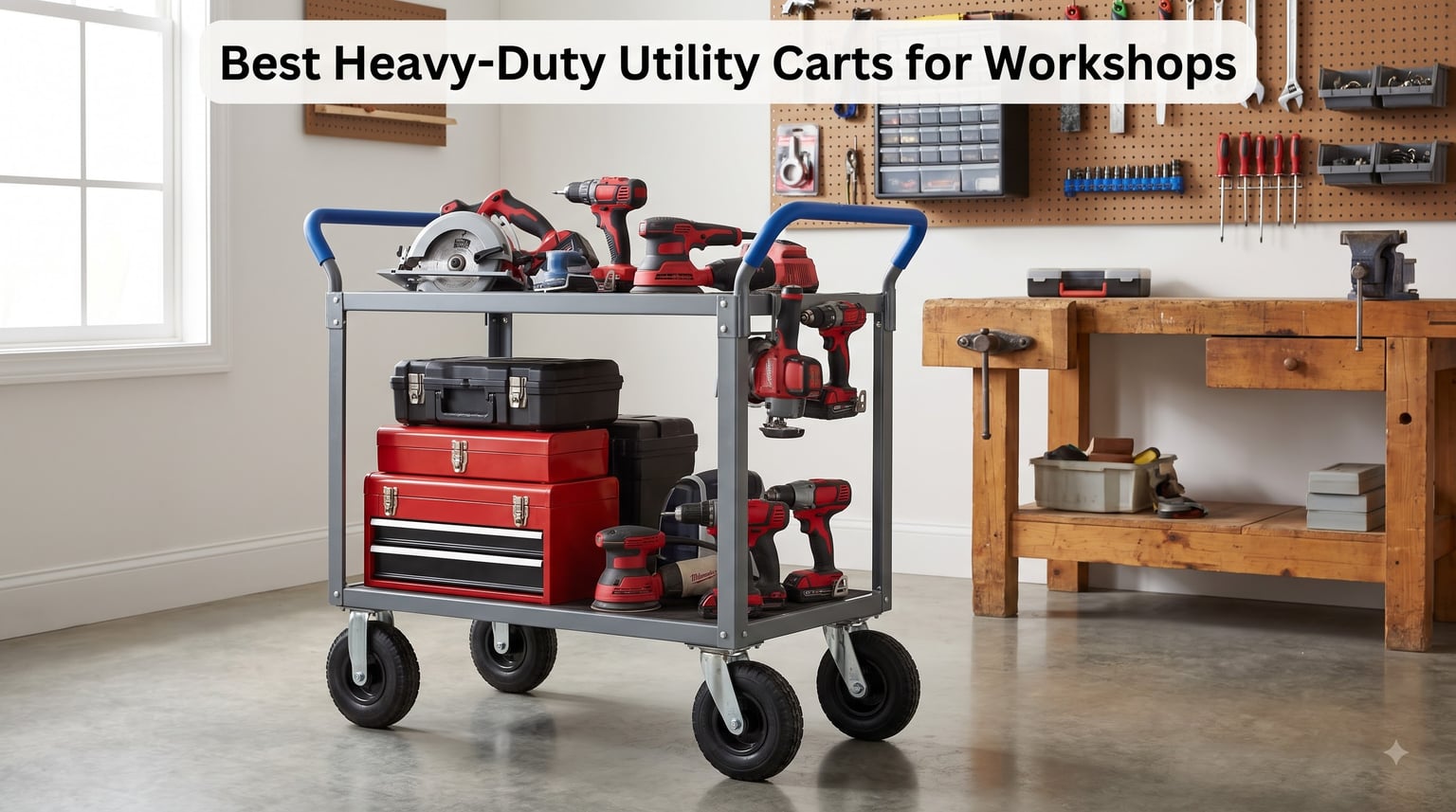 Best Heavy-Duty Utility Carts for Workshops