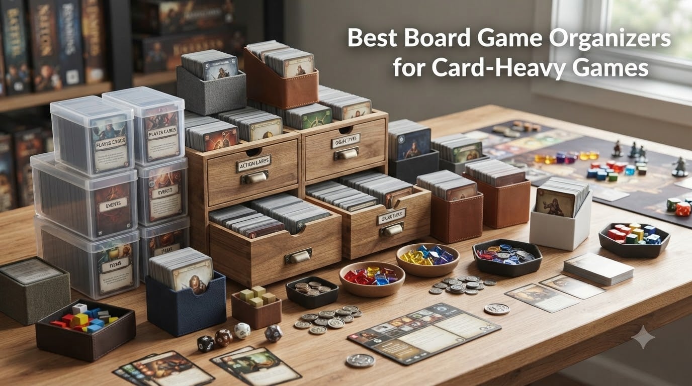Best Board Game Organizers for Card-Heavy Games