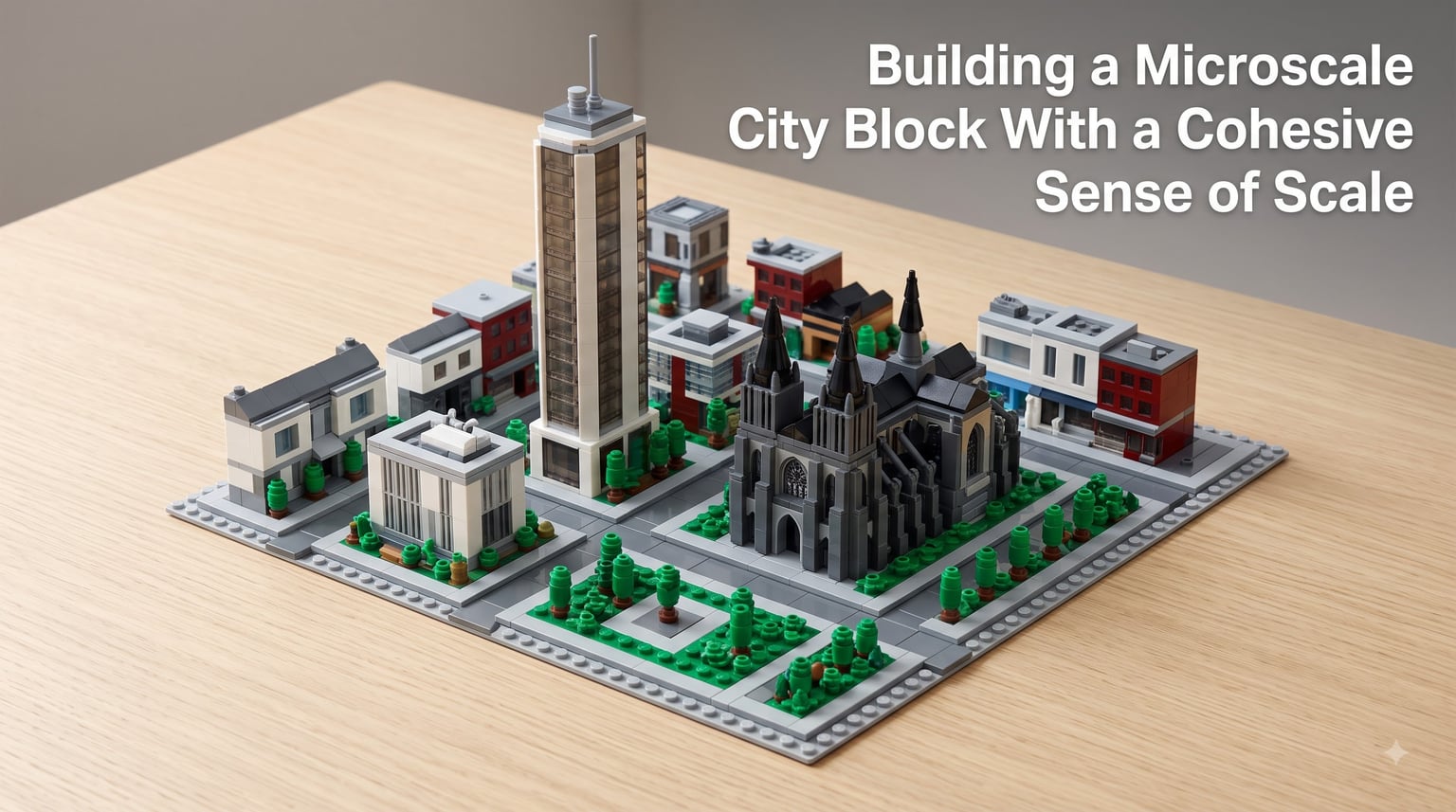 Building a Microscale City Block With a Cohesive Sense of Scale