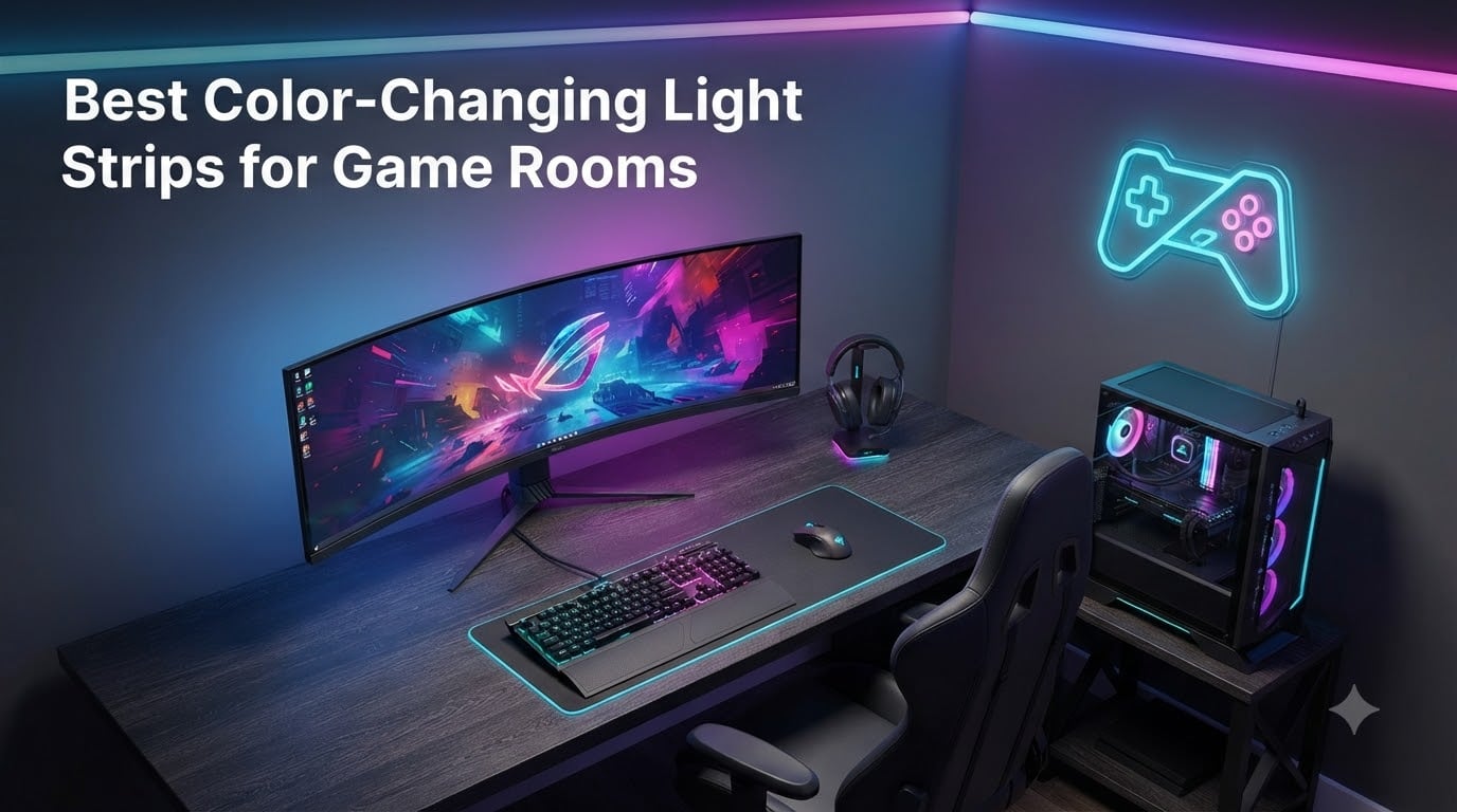 Best Color-Changing Light Strips for Game Rooms