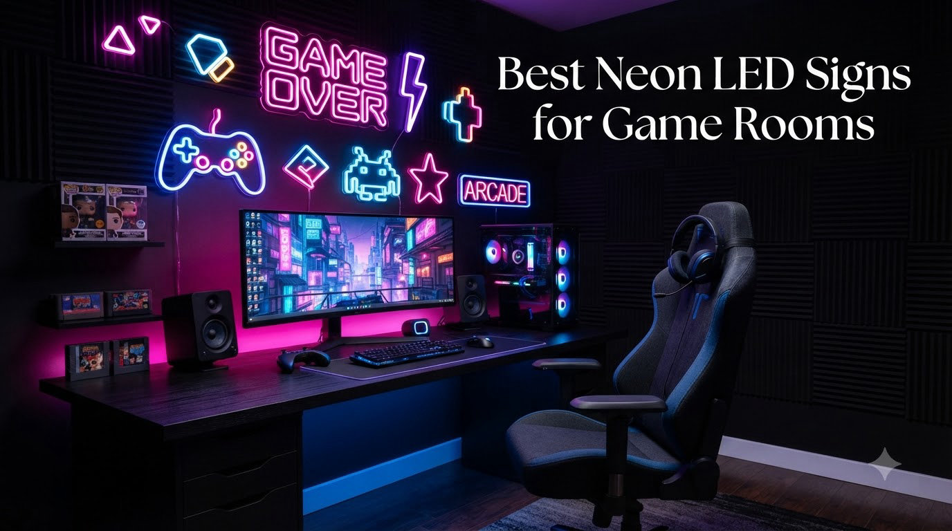 Best Neon LED Signs for Game Rooms