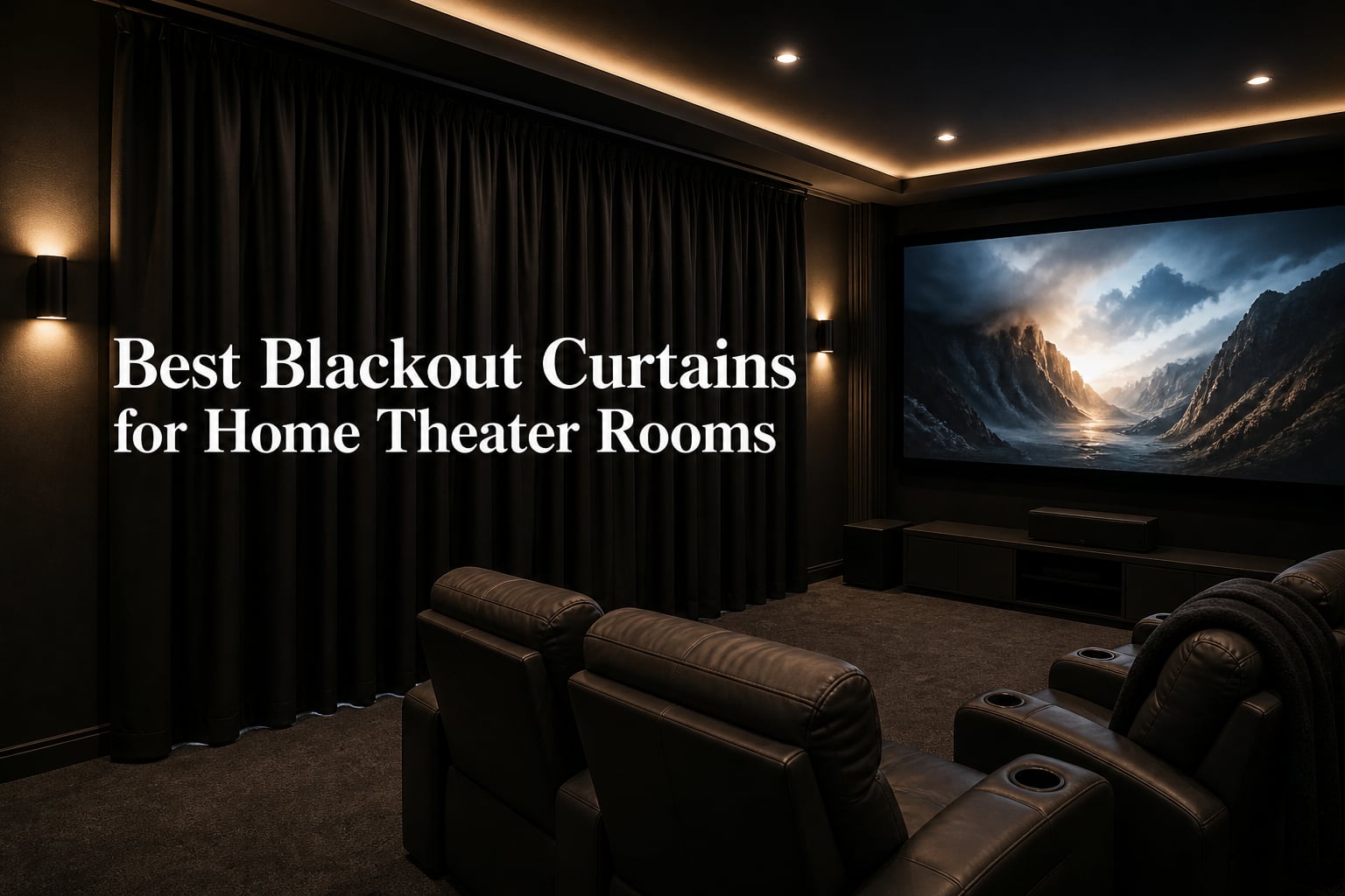 Best Blackout Curtains for Home Theater Rooms