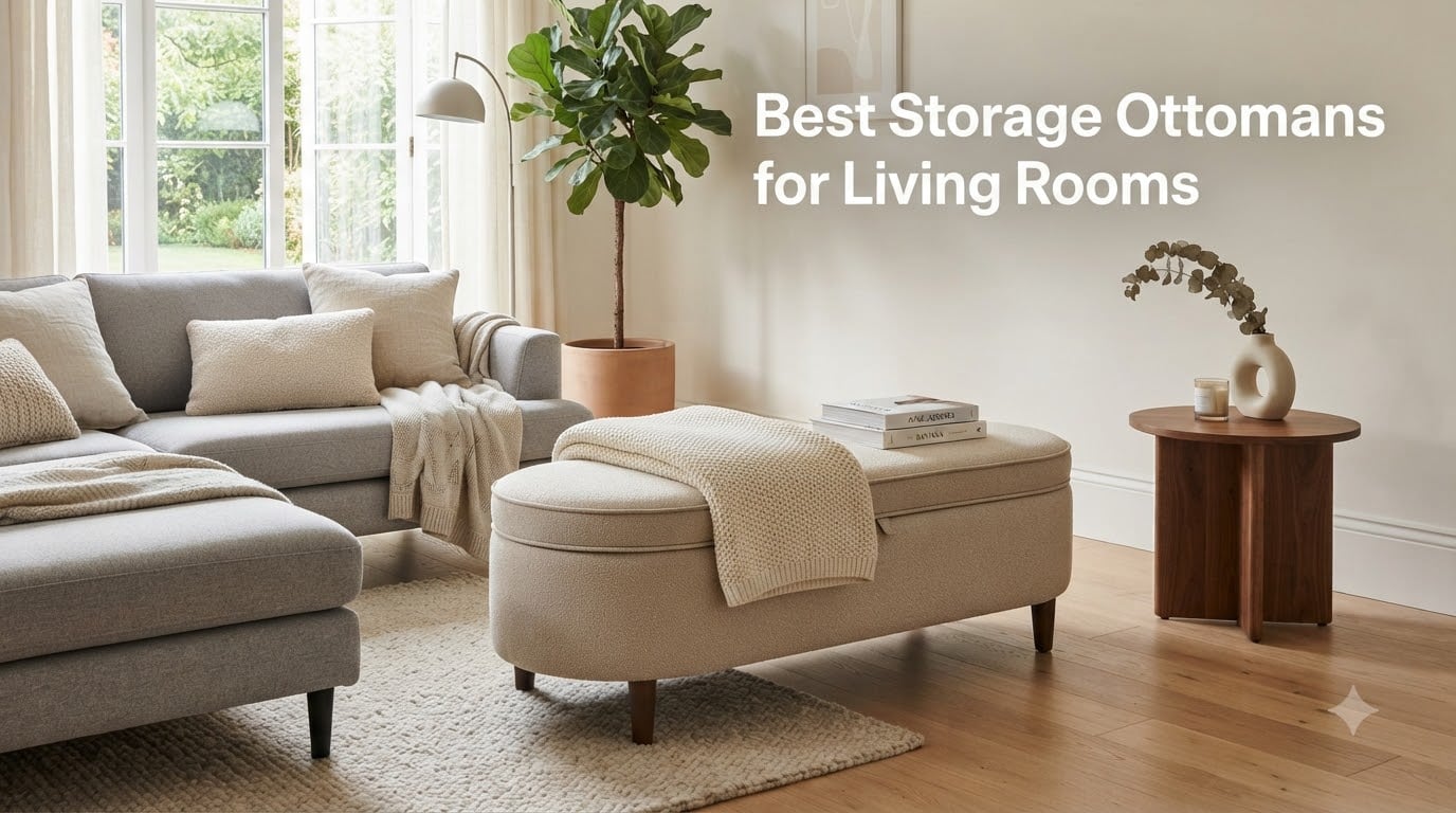 Best Storage Ottomans for Living Rooms