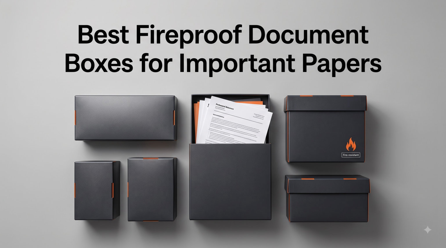 Best Fireproof Document Boxes for Important Papers