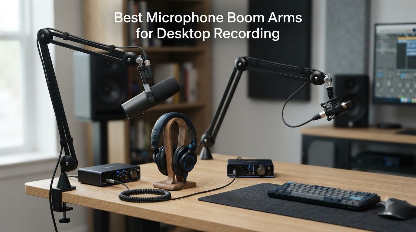 Best Microphone Boom Arms for Desktop Recording