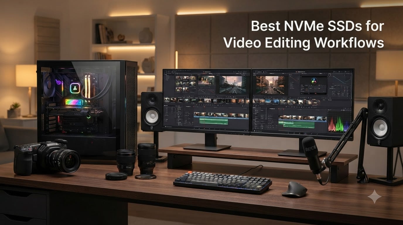 Best NVMe SSDs for Video Editing Workflows