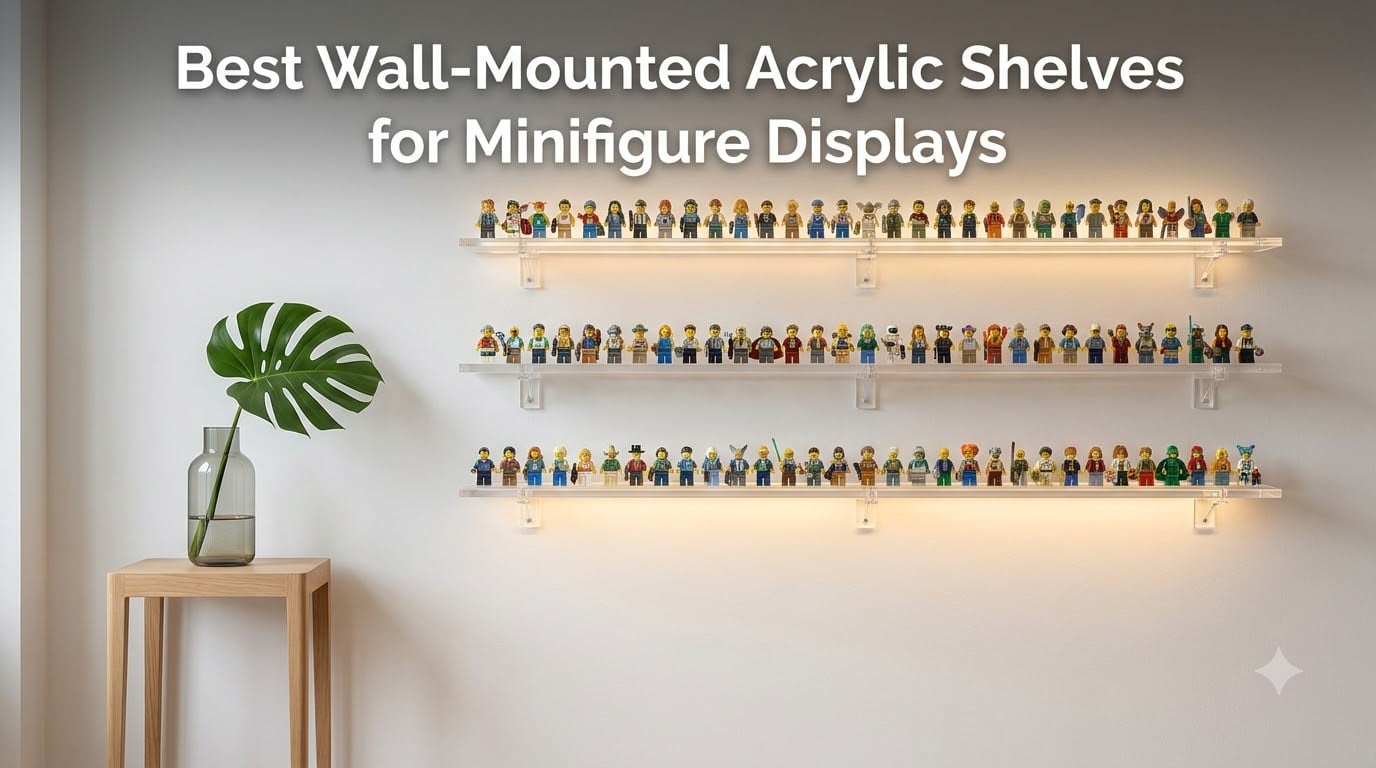 Best Wall-Mounted Acrylic Shelves for Minifigure Displays