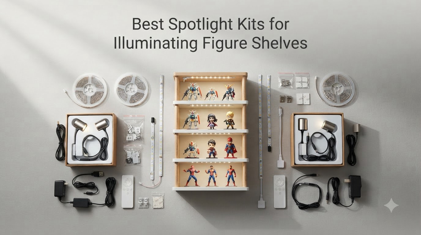 Best Spotlight Kits for Illuminating Figure Shelves