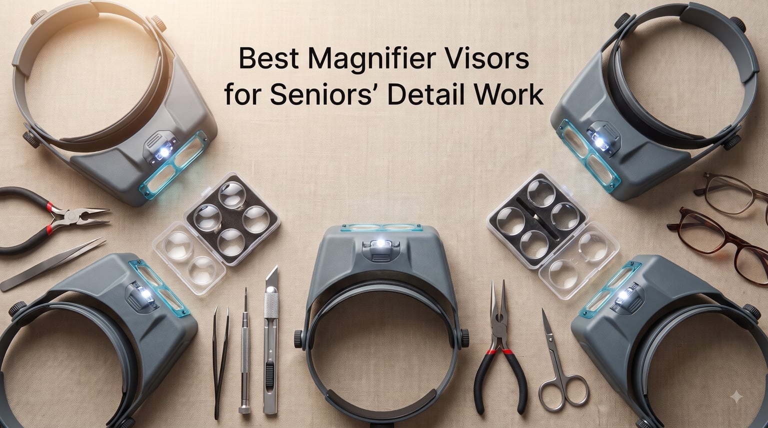 Best Magnifier Visors for Seniors' Detail Work
