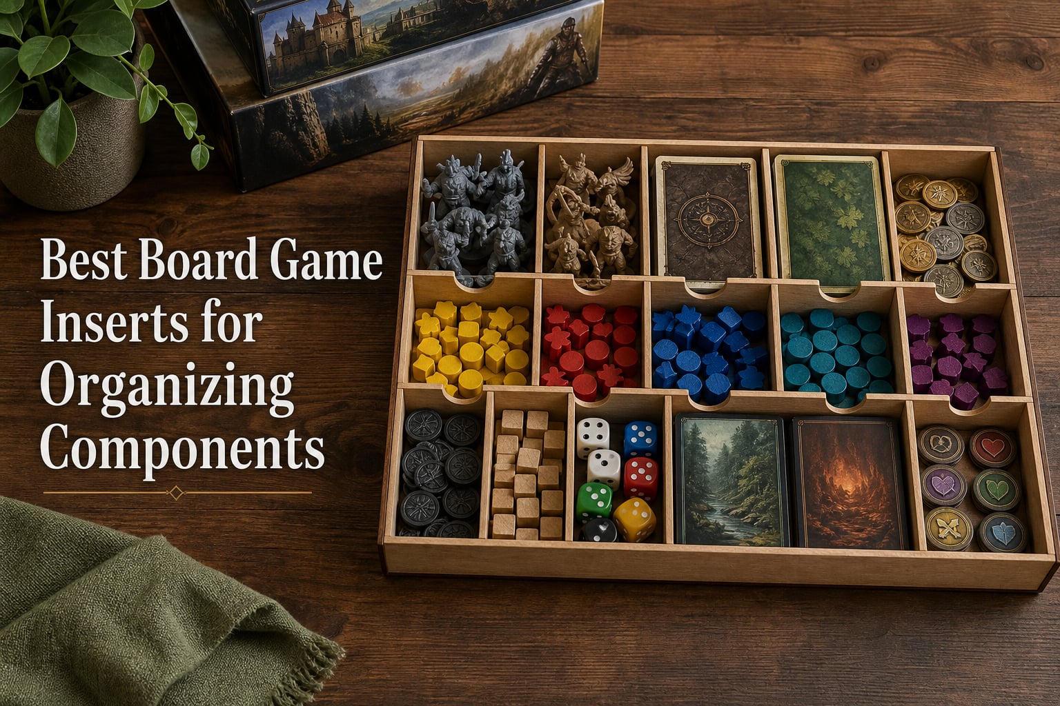 Best Board Game Inserts for Organizing Components