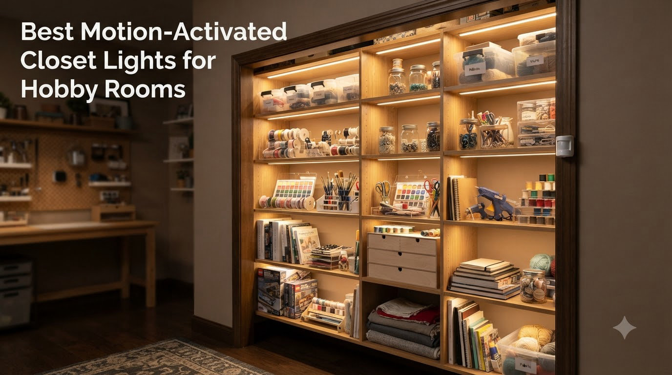 Best Motion-Activated Closet Lights for Hobby Rooms
