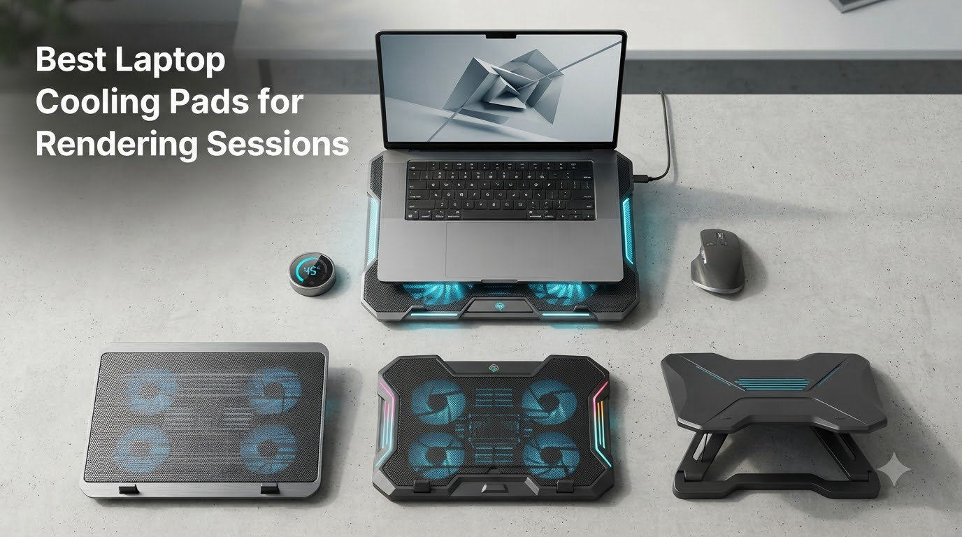 Best Laptop Cooling Pads for Rendering Sessions