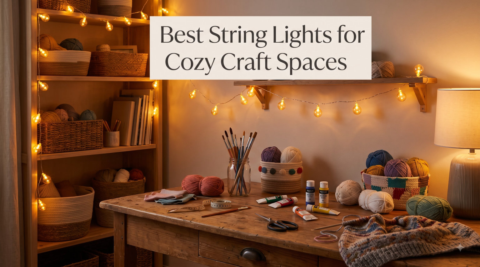 Best String Lights for Cozy Craft Spaces