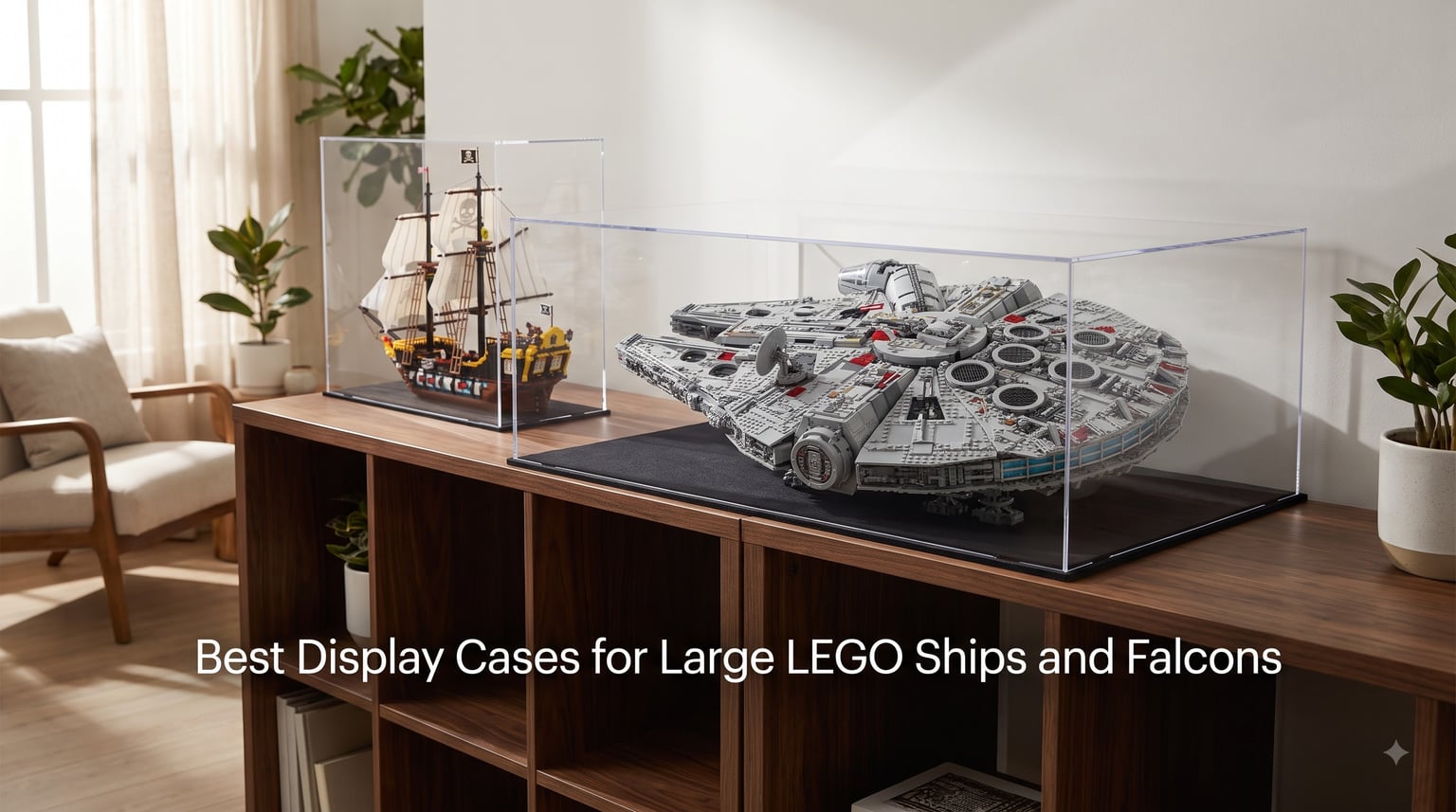 Best Display Cases for Large LEGO Ships and Falcons