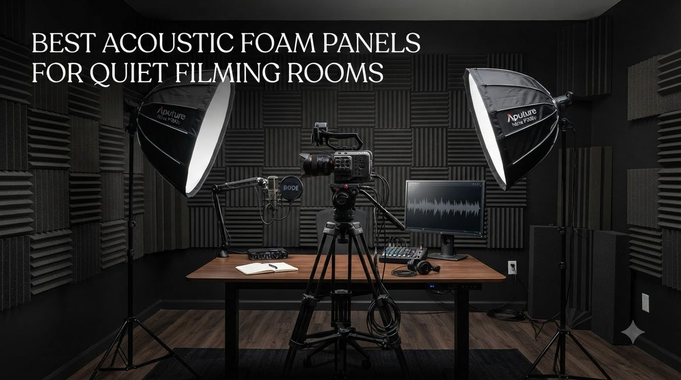 Best Acoustic Foam Panels for Quiet Filming Rooms