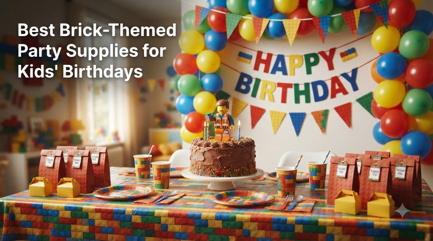 Best Brick-Themed Party Supplies for Kids' Birthdays