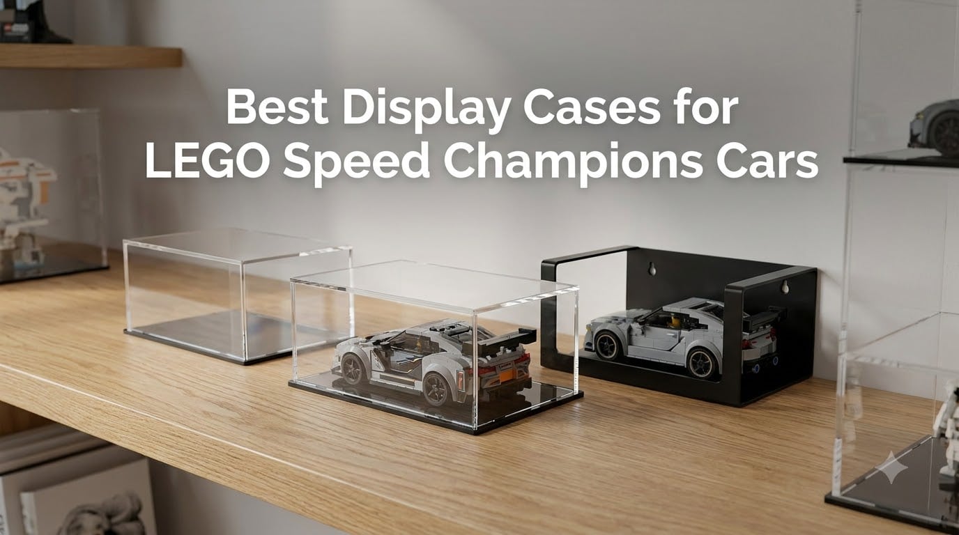 Best Display Cases for LEGO Speed Champions Cars