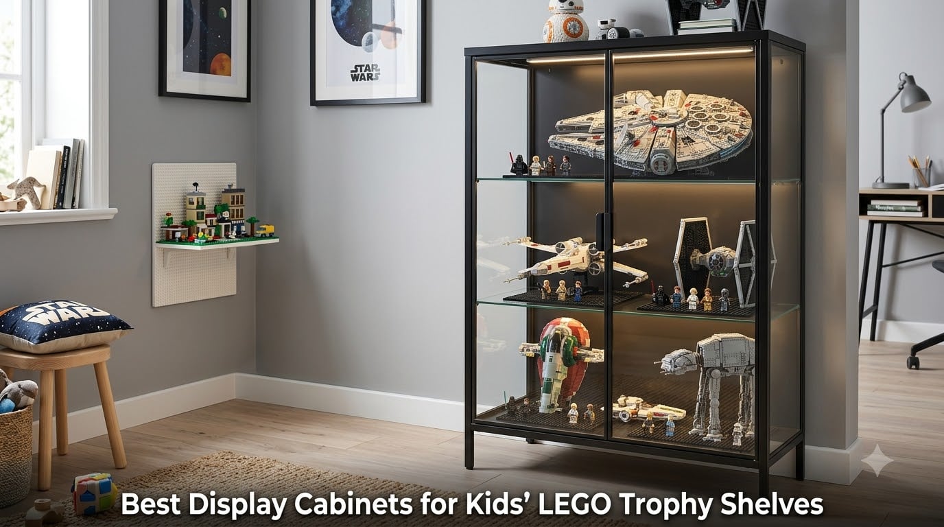 Best Display Cabinets for Kids' LEGO Trophy Shelves