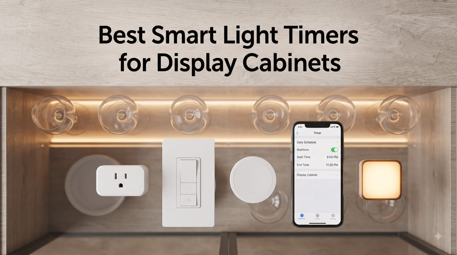 Best Smart Light Timers for Display Cabinets