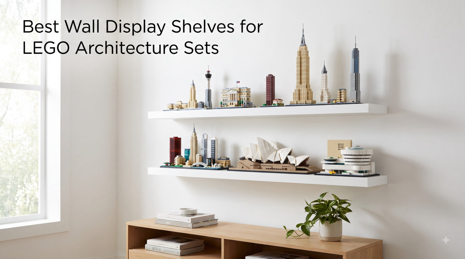 Best Wall Display Shelves for LEGO Architecture Sets