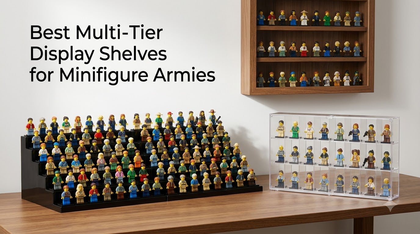Best Multi-Tier Display Shelves for Minifigure Armies