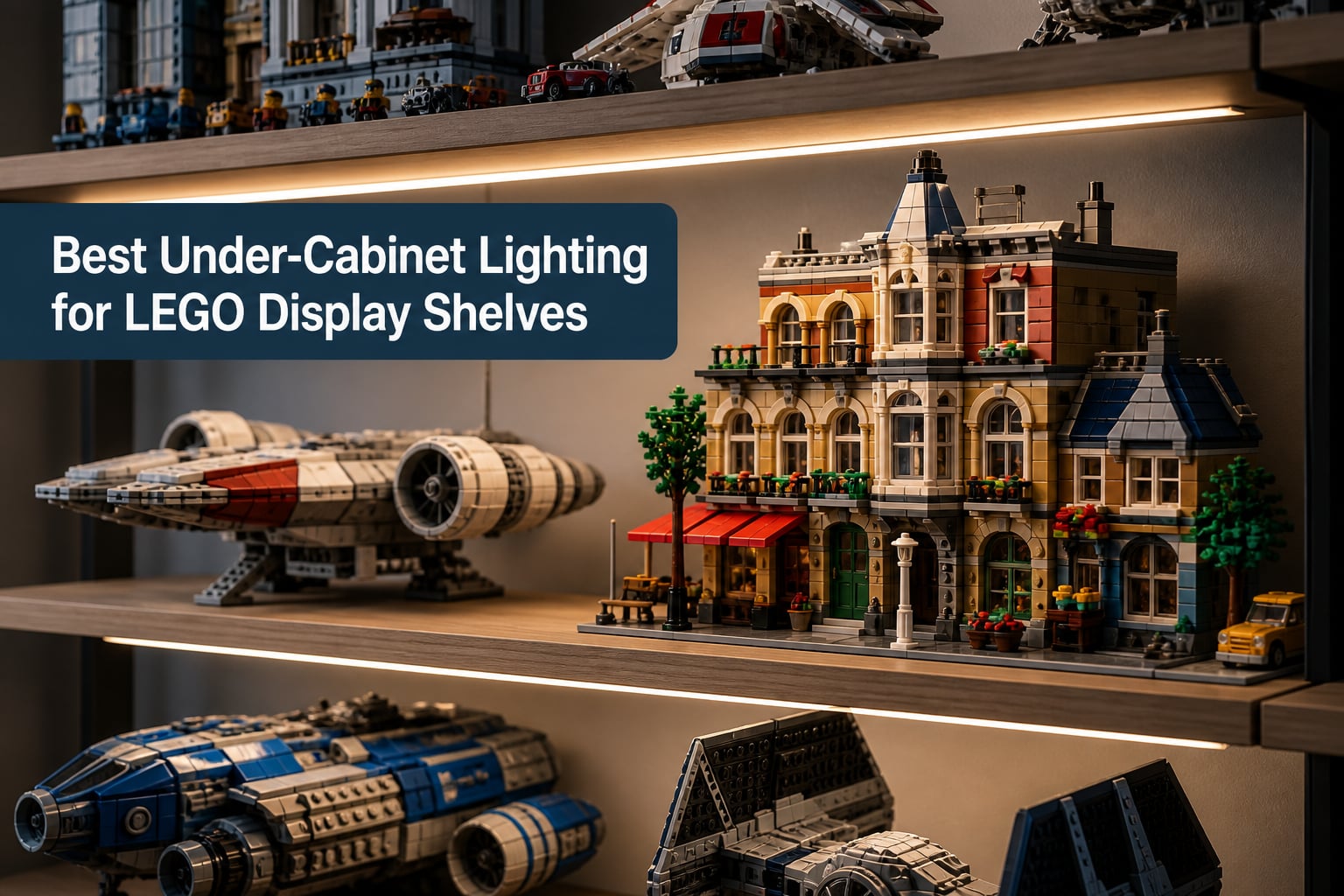Best Under-Cabinet Lighting for LEGO Display Shelves