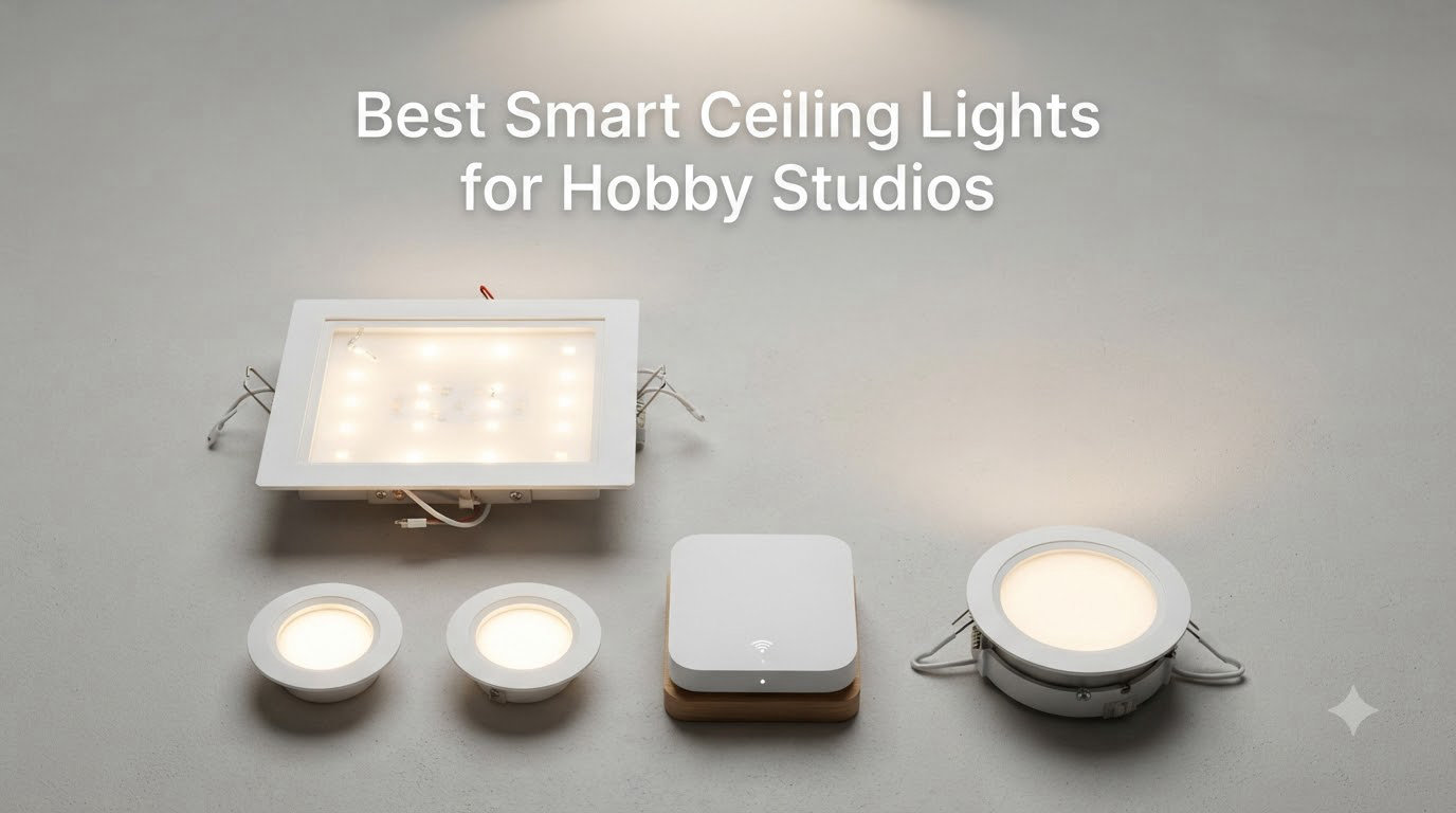 Best Smart Ceiling Lights for Hobby Studios