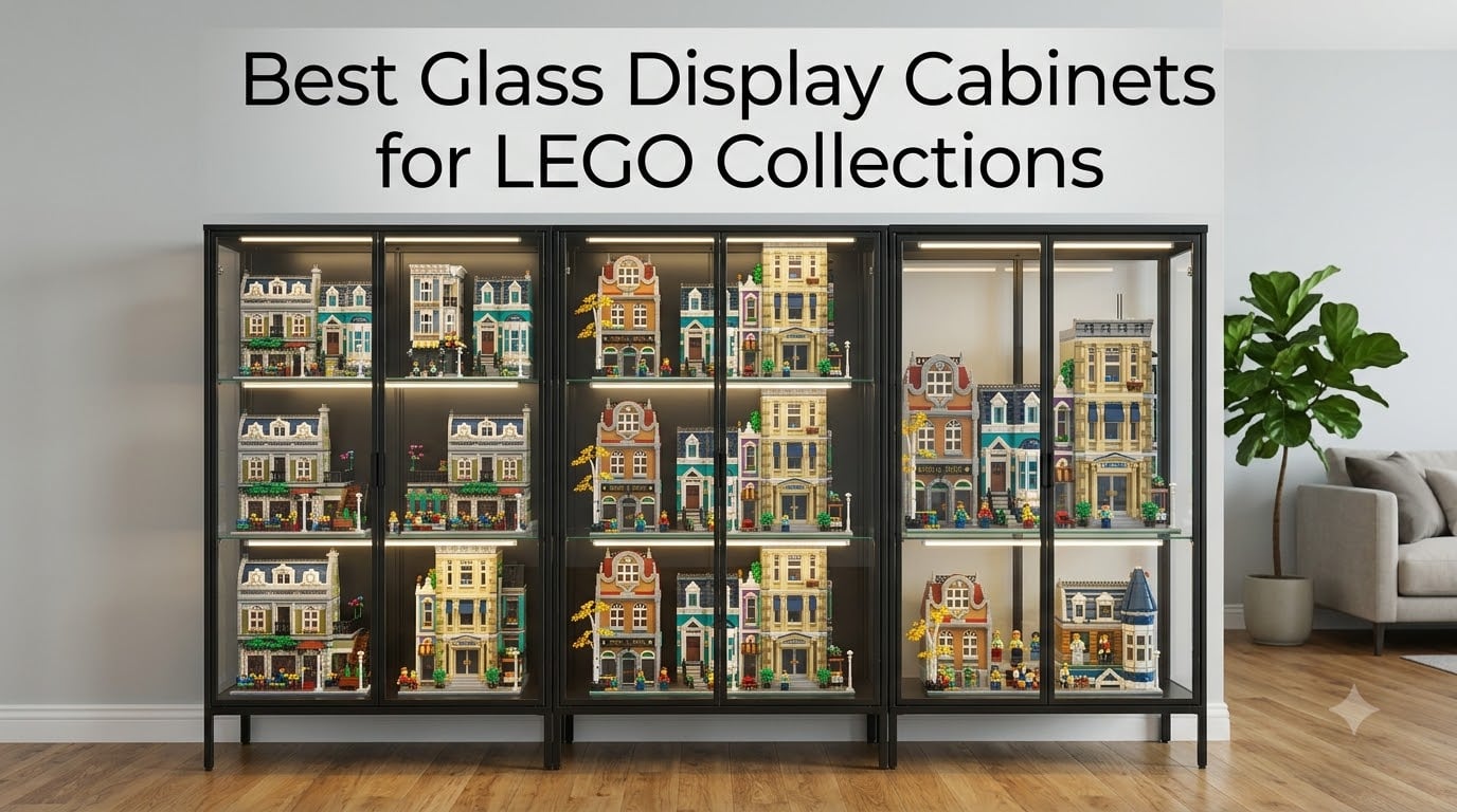 Best Glass Display Cabinets for LEGO Collections