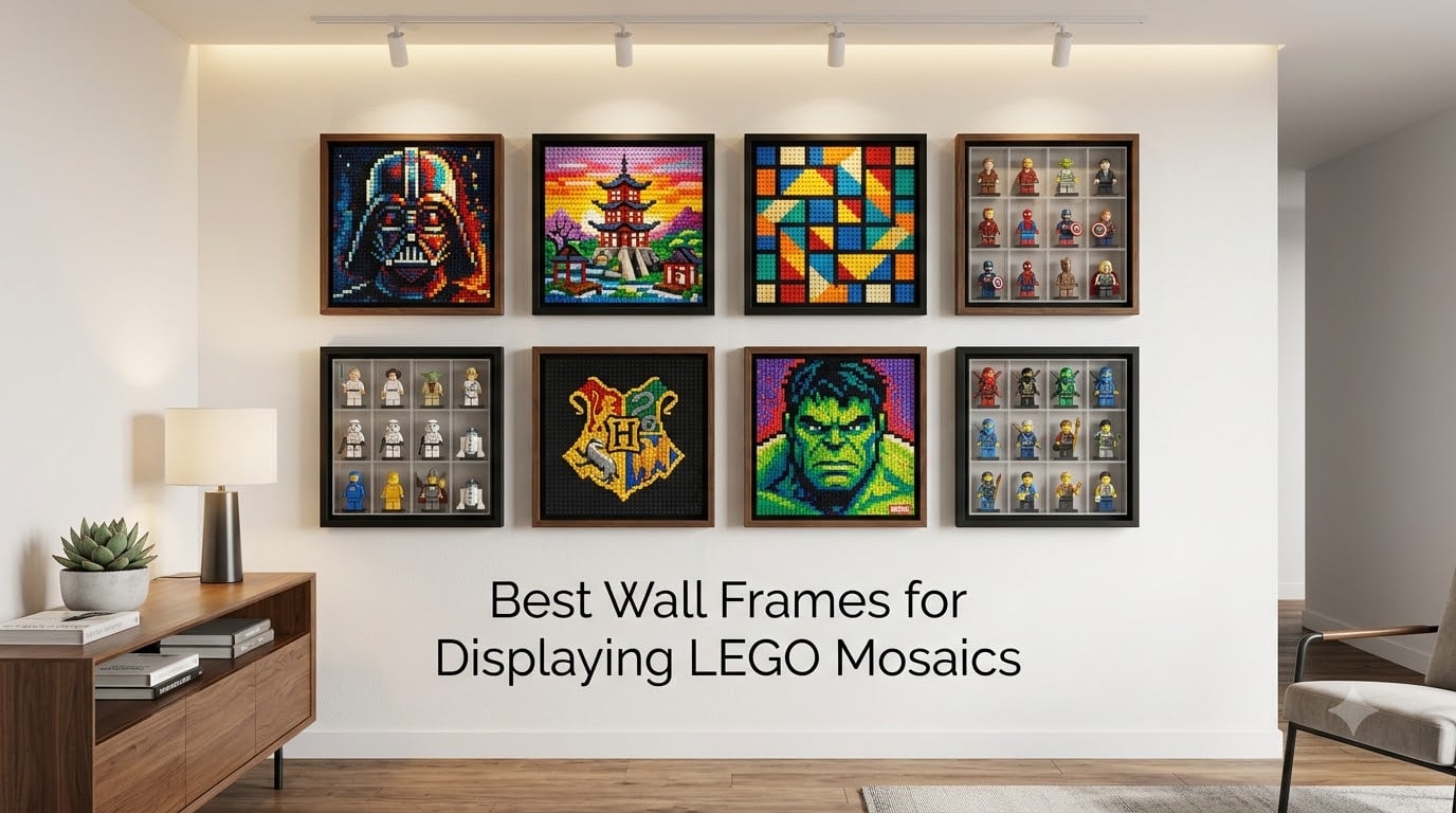 Best Wall Frames for Displaying LEGO Mosaics