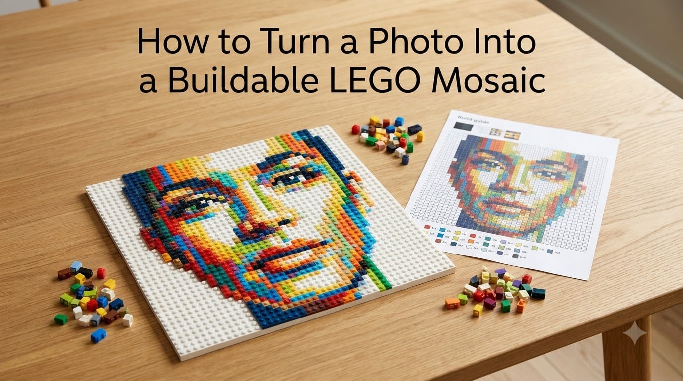 How to Turn a Photo Into a Buildable LEGO Mosaic