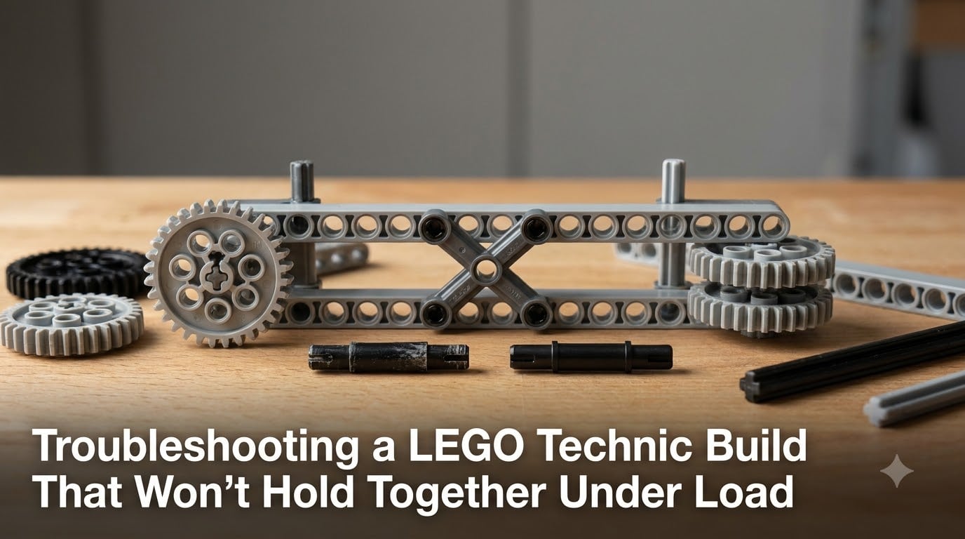 Troubleshooting a LEGO Technic Build That Won't Hold Together Under Load