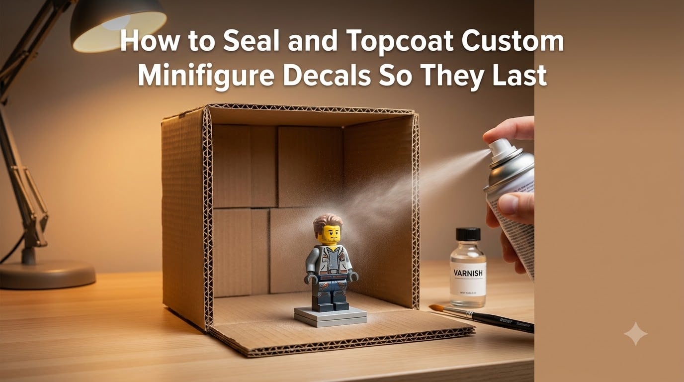 How to Seal and Topcoat Custom Minifigure Decals So They Last