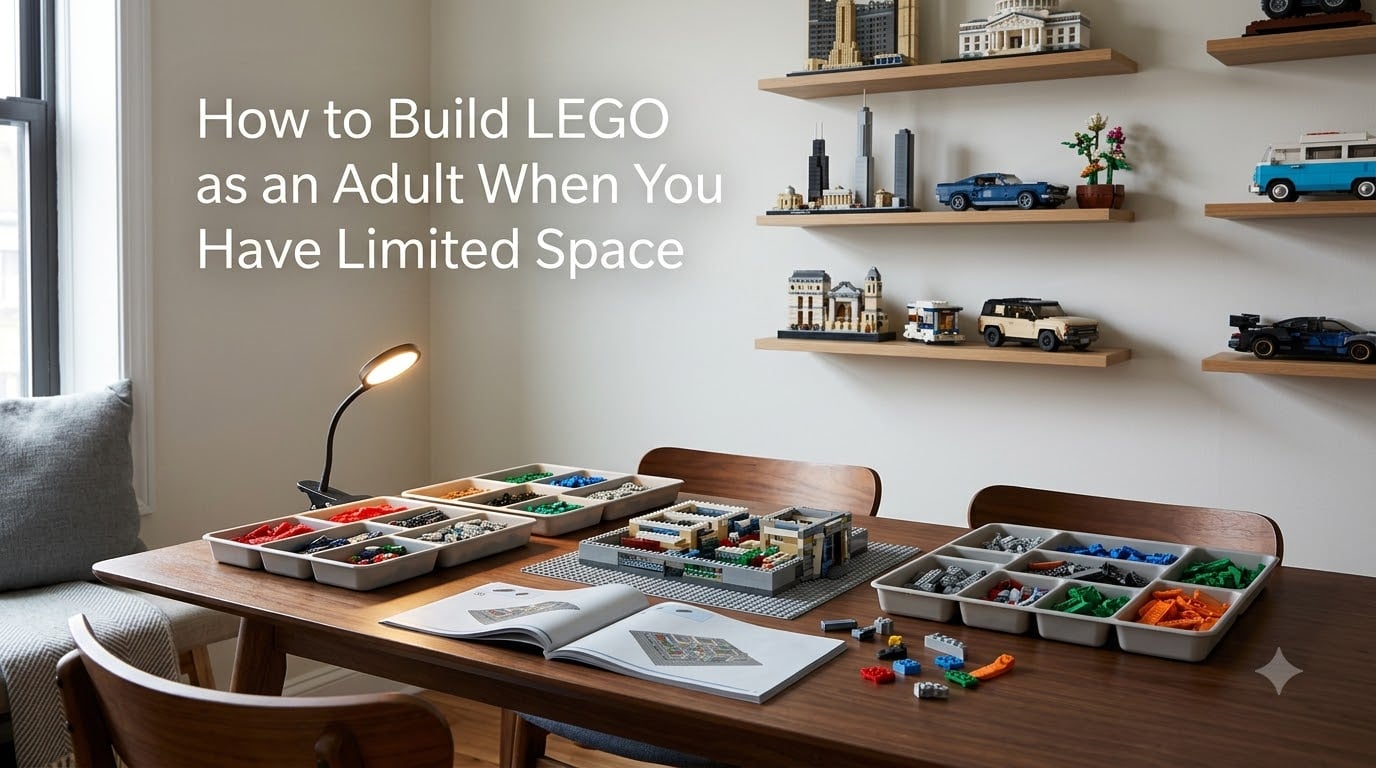 How to Build LEGO as an Adult When You Have Limited Space
