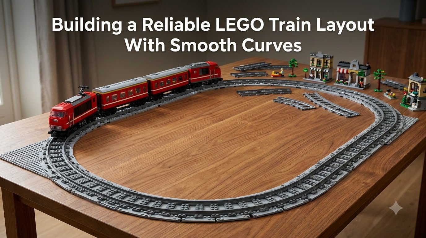 Building a Reliable LEGO Train Layout With Smooth Curves