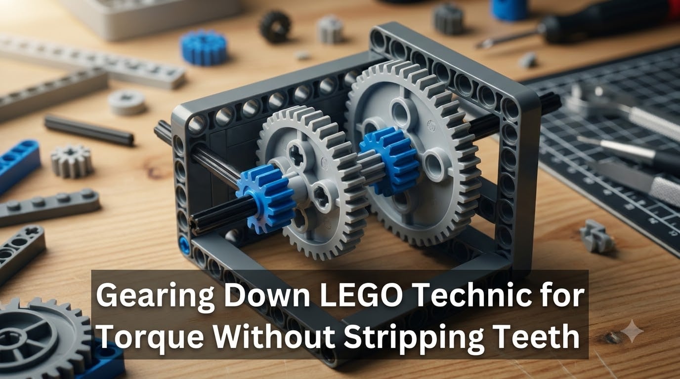 Gearing Down LEGO Technic for Torque Without Stripping Teeth