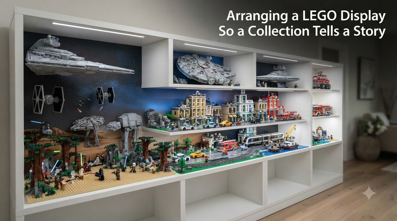 Arranging a LEGO Display So a Collection Tells a Story