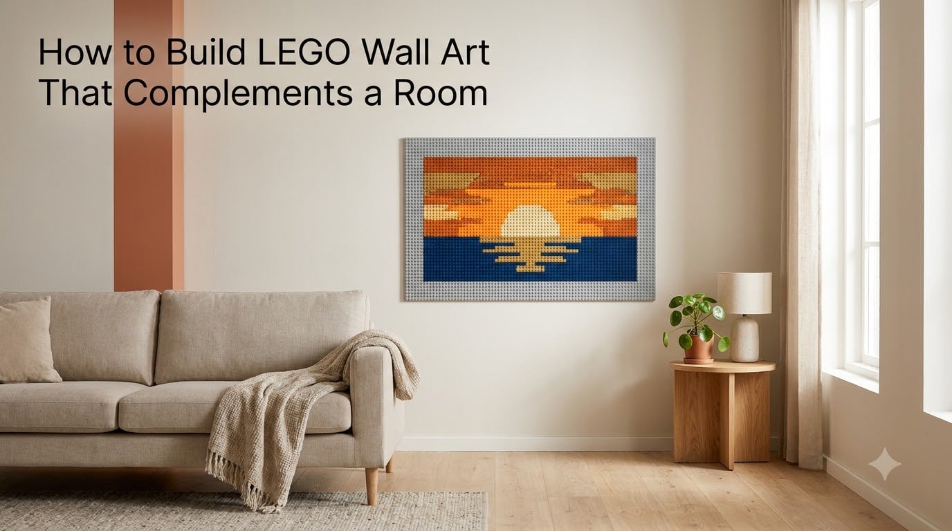 How to Build LEGO Wall Art That Complements a Room