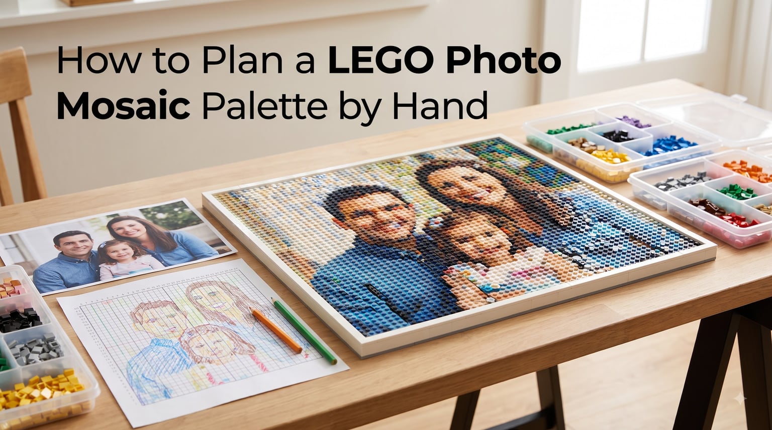How to Plan a LEGO Photo Mosaic Palette by Hand