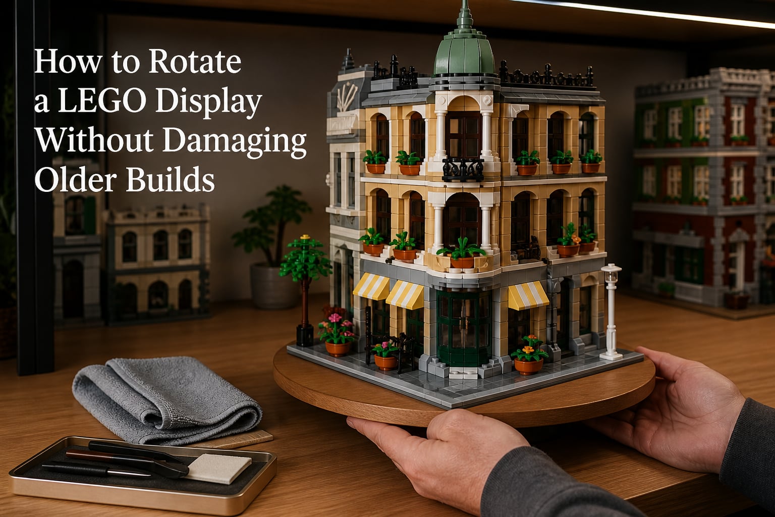 How to Rotate a LEGO Display Without Damaging Older Builds