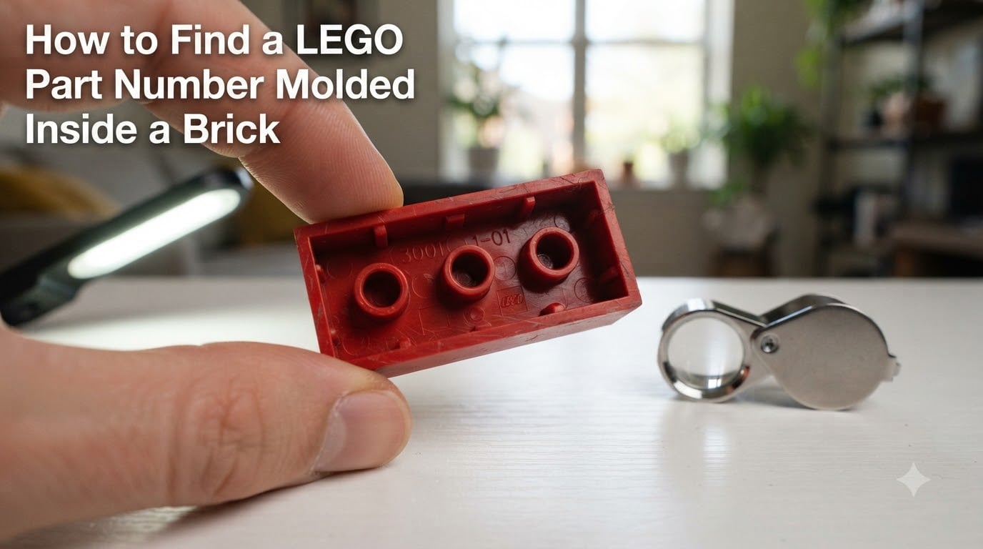 How to Find a LEGO Part Number Molded Inside a Brick