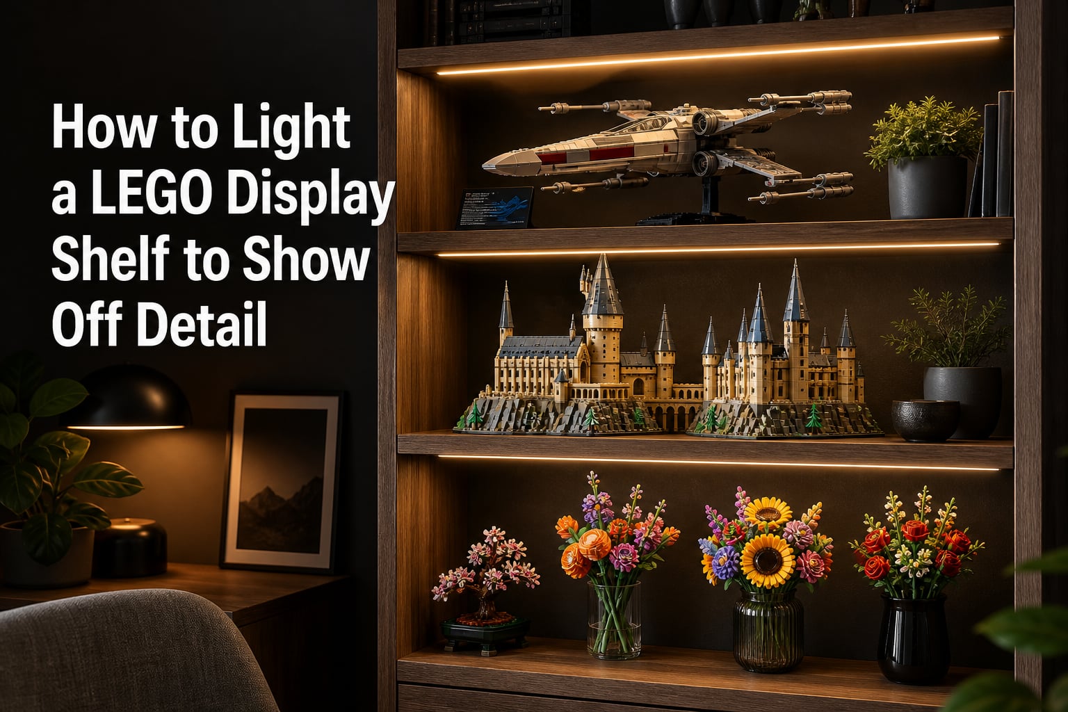 How to Light a LEGO Display Shelf to Show Off Detail