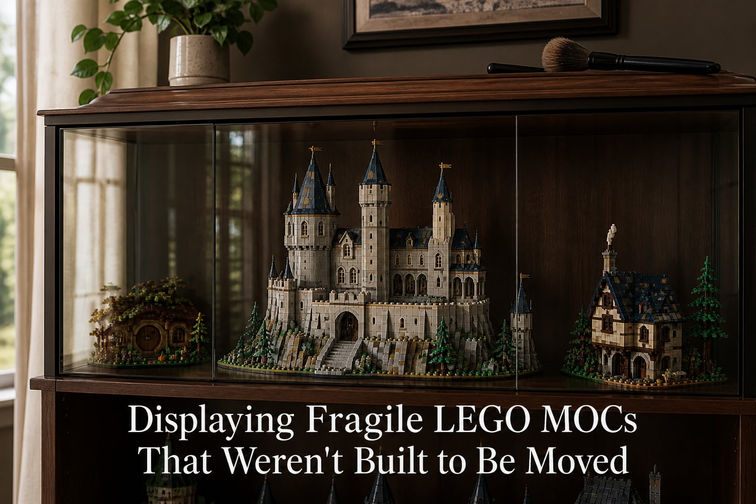 Displaying Fragile LEGO MOCs That Weren't Built to Be Moved