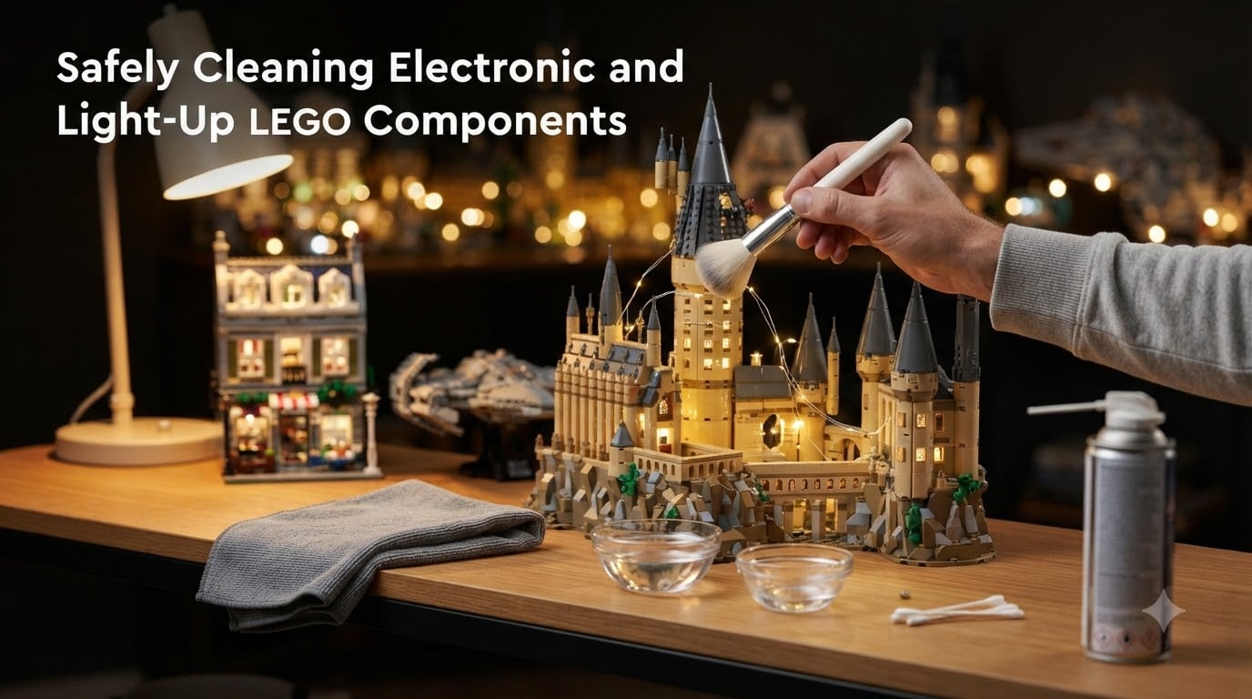Safely Cleaning Electronic and Light-Up LEGO Components