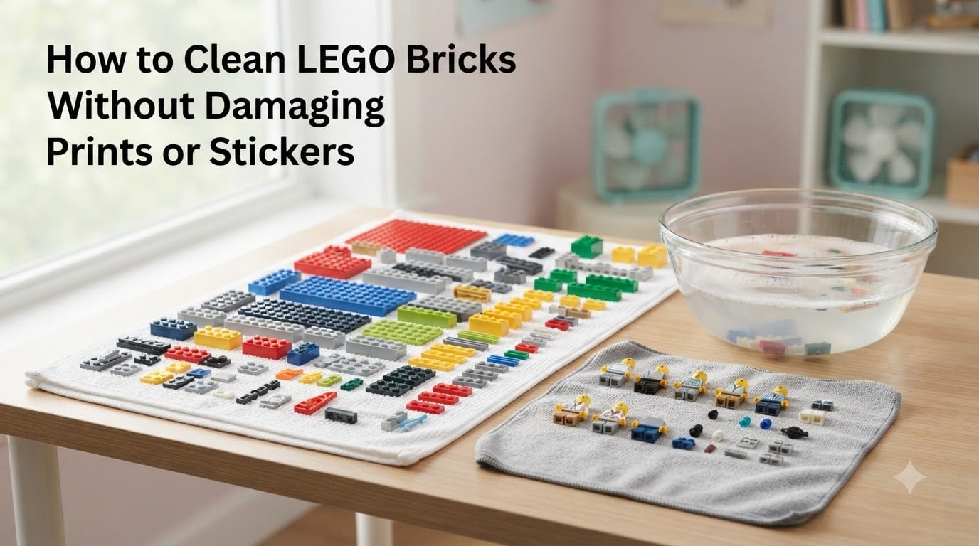 How to Clean LEGO Bricks Without Damaging Prints or Stickers