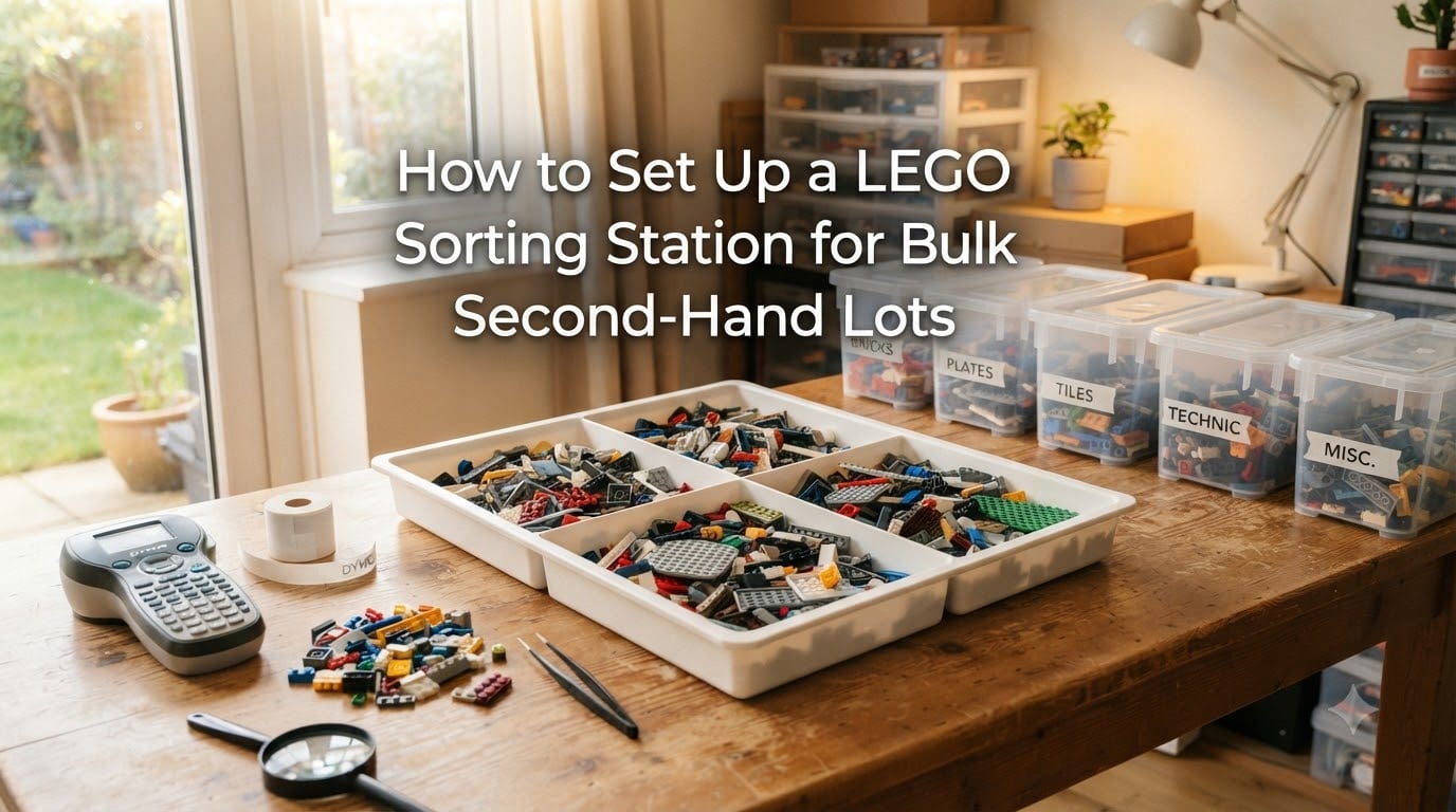 How to Set Up a LEGO Sorting Station for Bulk Second-Hand Lots