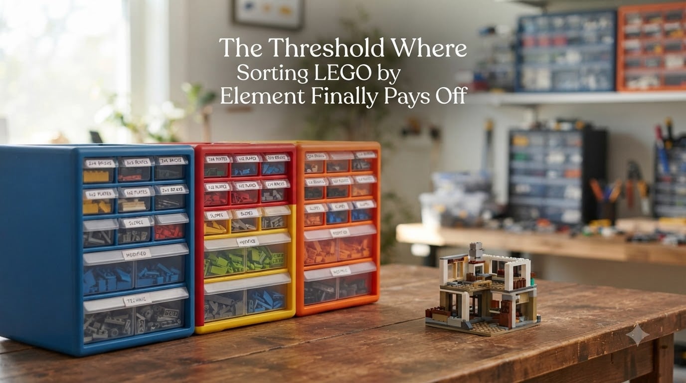 The Threshold Where Sorting LEGO by Element Finally Pays Off