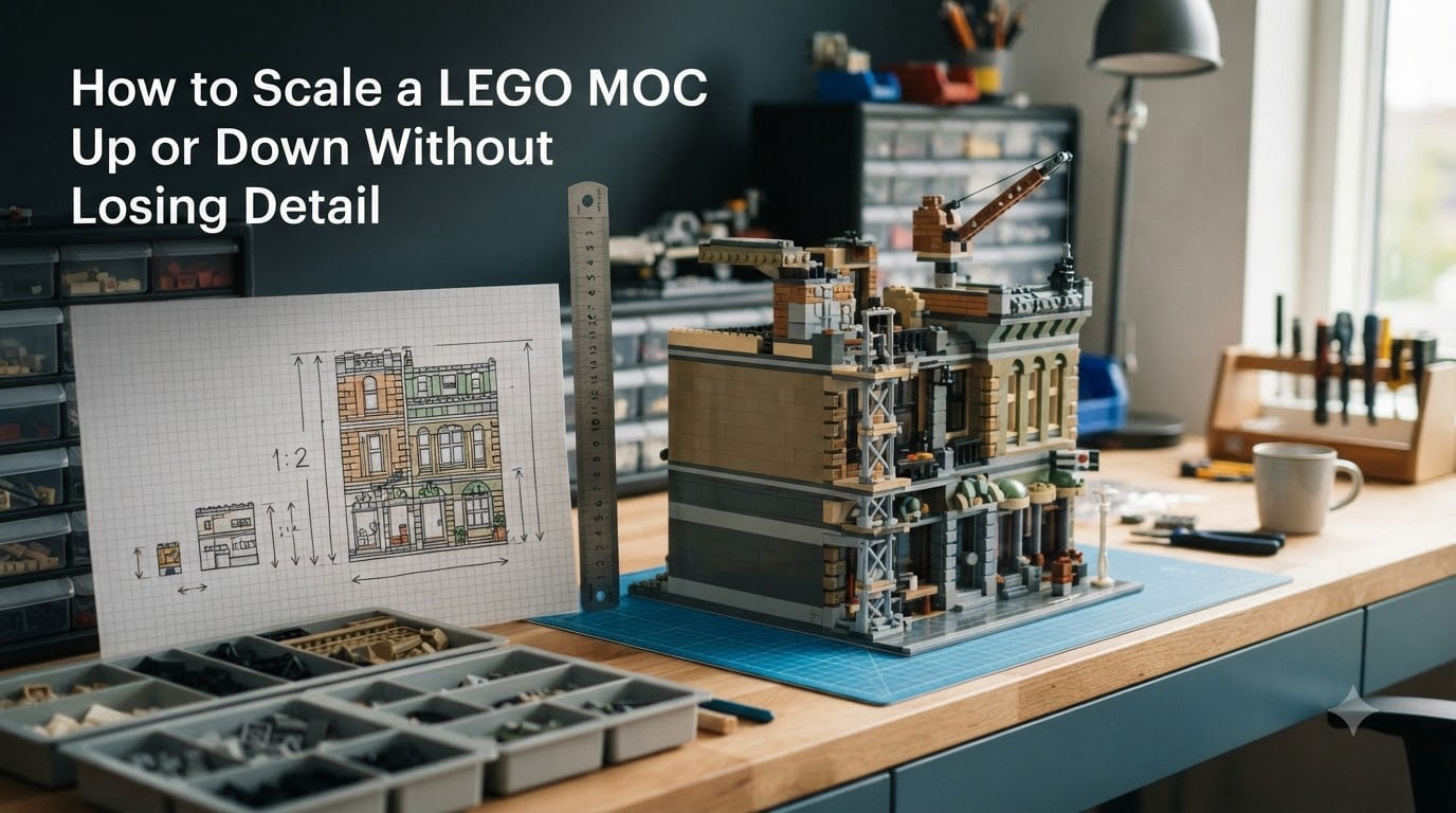 How to Scale a LEGO MOC Up or Down Without Losing Detail