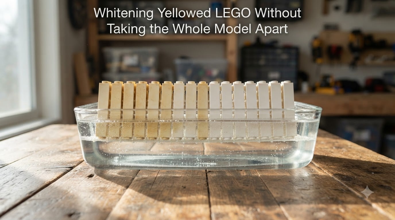 Whitening Yellowed LEGO Without Taking the Whole Model Apart