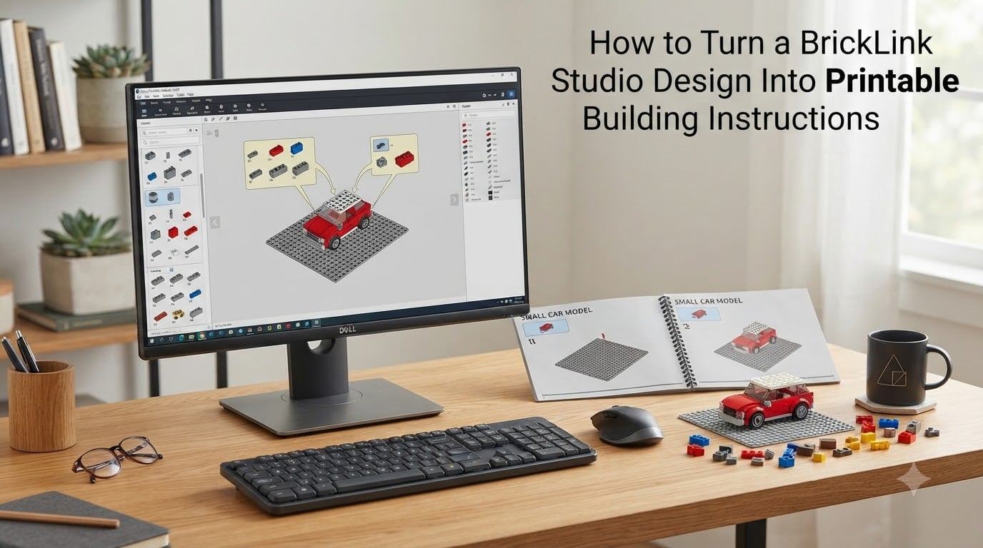 How to Turn a BrickLink Studio Design Into Printable Building Instructions