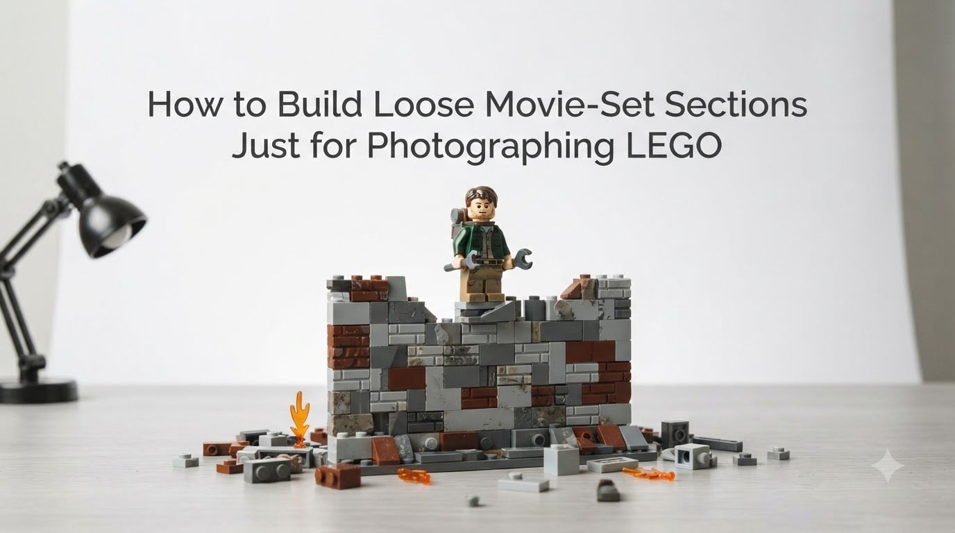 How to Build Loose Movie-Set Sections Just for Photographing LEGO